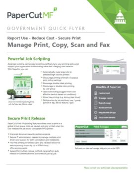 Government Flyer Cover, Papercut MF, Electronic Business Machines, Lexington, KY, Lexmark, Xerox, Dealer, Reseller, MFP, Printer, Copier, Kentucky