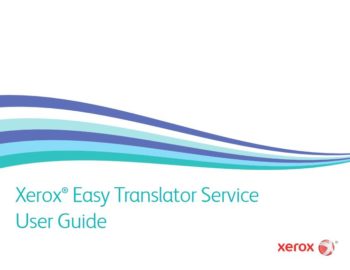 User Guide Cover, Xerox, Easy Translator Service, Electronic Business Machines, Lexington, KY, Lexmark, Xerox, Dealer, Reseller, MFP, Printer, Copier, Kentucky